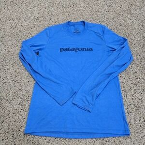Patagonia Blue Long Sleeve Tee